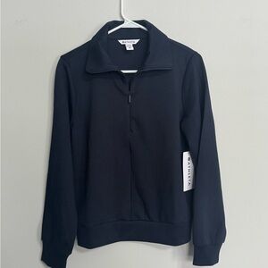 Athleta Allure 1-4 zip sweatshirt Navy Blue size XS